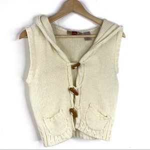 Ashley by 26 International Off White Knit Vest